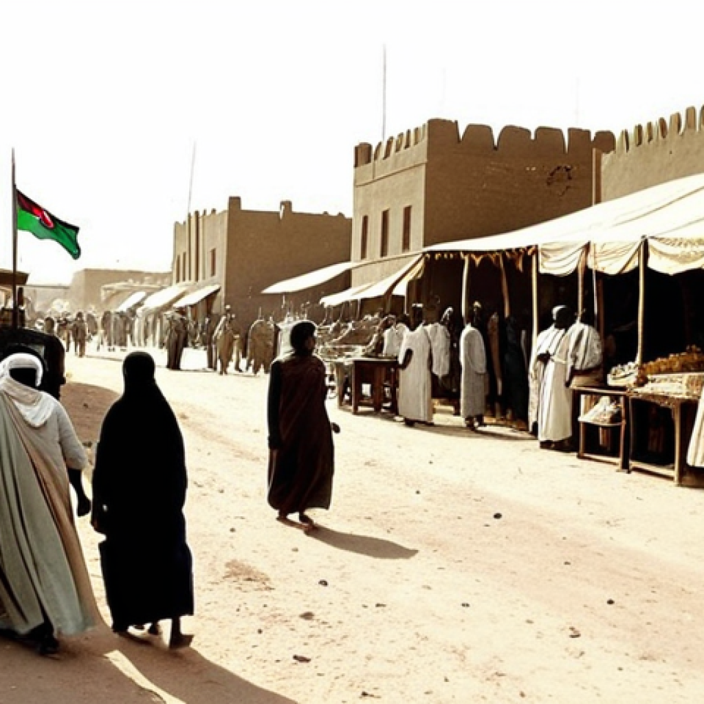 소말리아와 영국의 역사 - Historical Somaliland**

"A sepia-toned photograph of a bustling market scene in British Somaliland ...