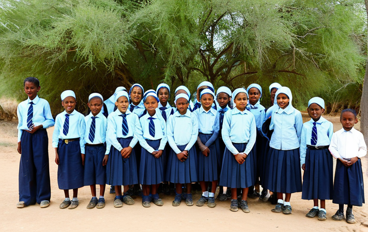 소말리아의 동물 보호 활동 - Anti-Poaching Patrol**

"A team of rangers, fully clothed in appropriate uniforms, patrolling the So...